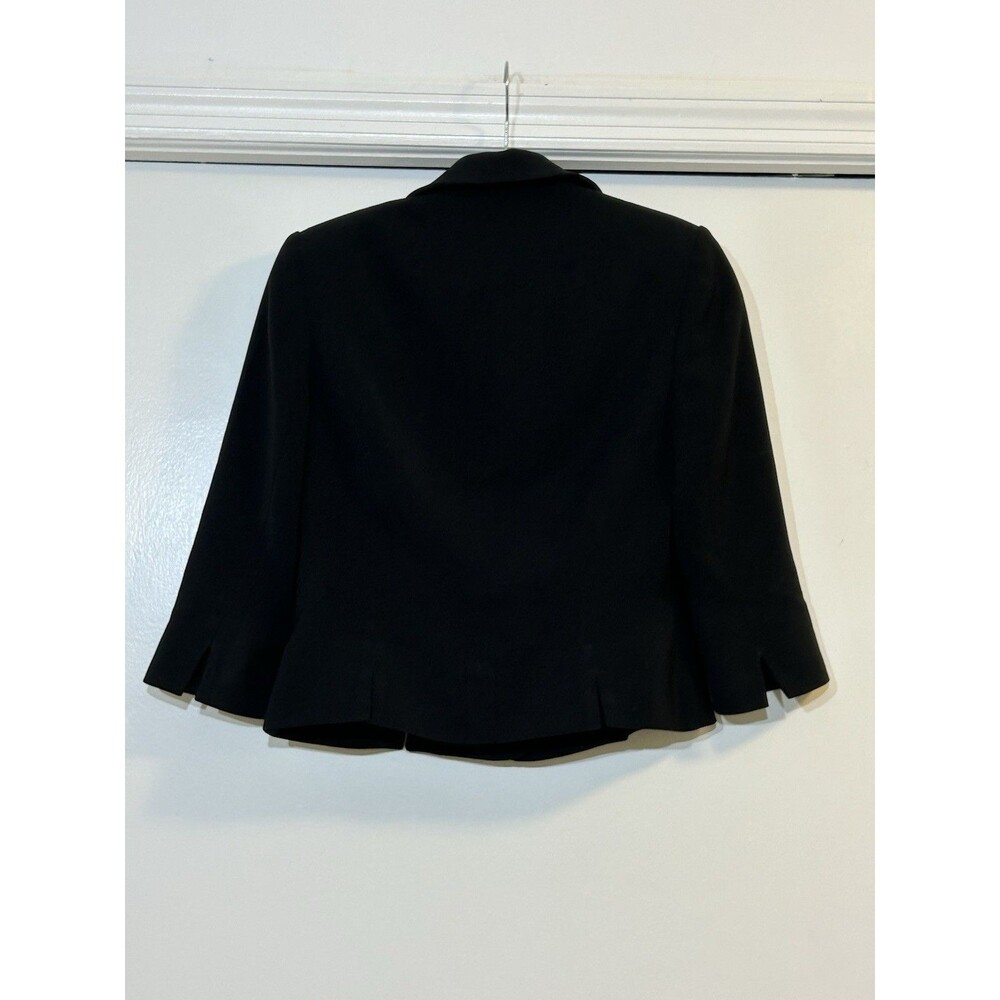 Preview Collection Black Cropped Blazer Jacket Size 4P Petite - Picture 2 of 3